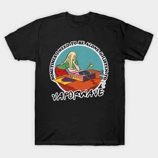 Vaporwave / Music Obsessive Fan Design T-Shirt